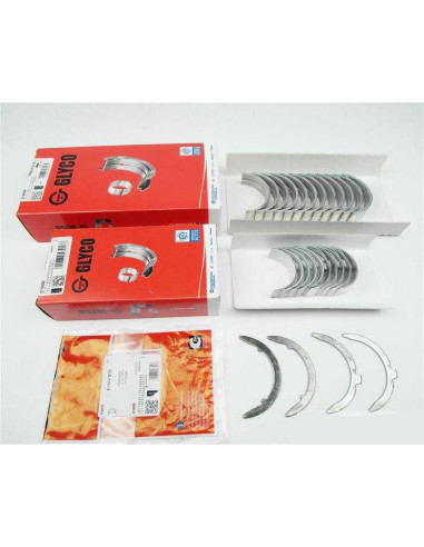 Connecting rod bearings and crankshaft + side shim for Audi 5 cylinders 2.2 2.3 S2 S4 Turbo 3B ABY ADU 7A AAN