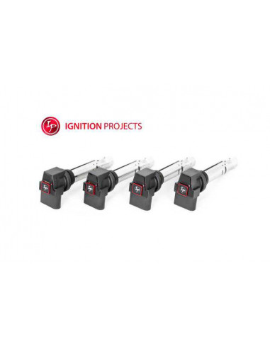 Pack of 4 IGNITION PROJECTS Reinforced Ignition Coils for AUDI A1 1.4L TFSI from 2010