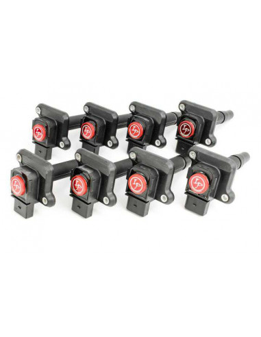 Pack of 8 IGNITION PROJECTS Reinforced Ignition Coils for Audi A8 4.2 V8 310cv