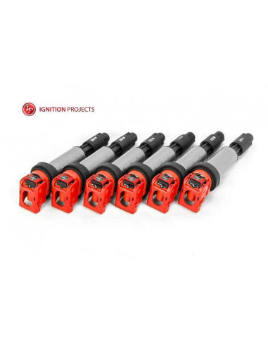 Pack of 6 IGNITION PROJECTS Reinforced Ignition Coils for BMW Serie 3 E46 320i M54 2002-2004