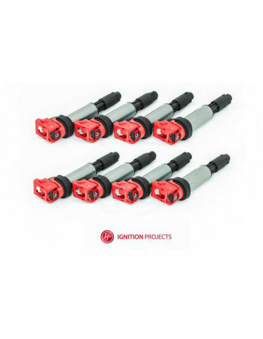 Pack of 8 IGNITION PROJECTS Reinforced Ignition Coils for BMW F86 X6 M 4.4L V8 BiTurbo