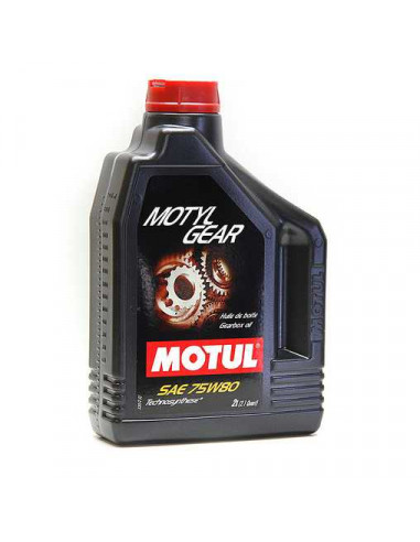 Motul Motylgear 75W80 Gearbox and Axle Oil (2L can) Groupe PSA, Renault, VAG