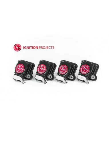 Pack of 4 IGNITION PROJECTS Reinforced Ignition Coils for Volkswagen Golf 4 1.8 Turbo 20VT 150cv