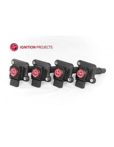Pack of 4 IGNITION PROJECTS Reinforced Ignition Coils for Volkswagen Golf 4 1.8 Turbo 20VT 180cv