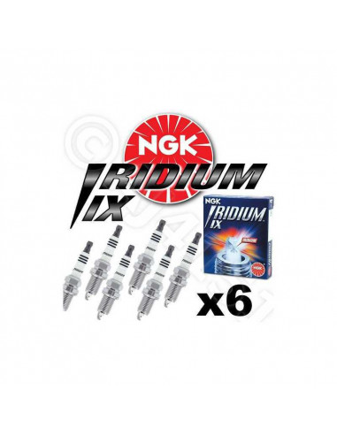 6 Bujías de Alto Rendimiento NGK Iridium IX IZKR7B para Audi TT 8N Mk1 3.2 V6 BHE 250cv