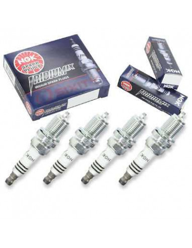 4 NGK Iridium IX high performance spark plugs for Fiat Punto 1.4L GT Turbo from 11/1993 to 09/1999