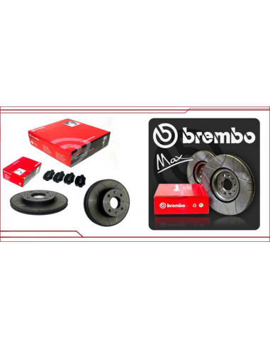 2 BREMBO Max front brake BREMBO + 280x22mm grooved G60 pads