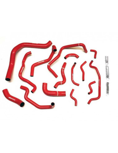 Kit 15 reinforced silicone water hoses for SEAT LEON TOLEDO 1.9 TDI 150cv ARL