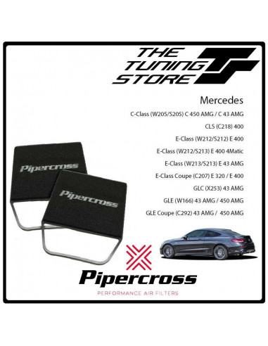 Filtro de aire deportivo Pipercross PP2007 para Mercedes Clase C43 AMG 390cv desde 05/2018