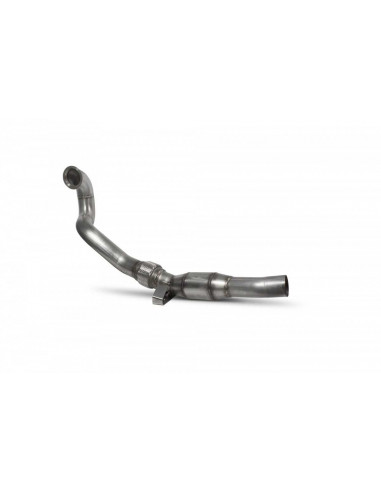 Downpipe with stainless steel HiFlow Scorpion sport catalyst 76mm for AUDI S1 8x 2.0 TFSI 231cv