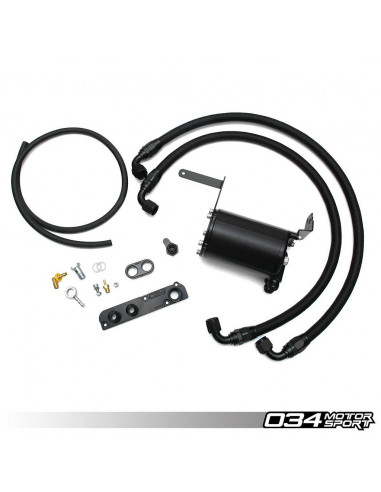 Oil Catch Can Oil Collector with 034Motorsport Aviation Hoses for Audi A4 B7 2.0 TFSI 200hp