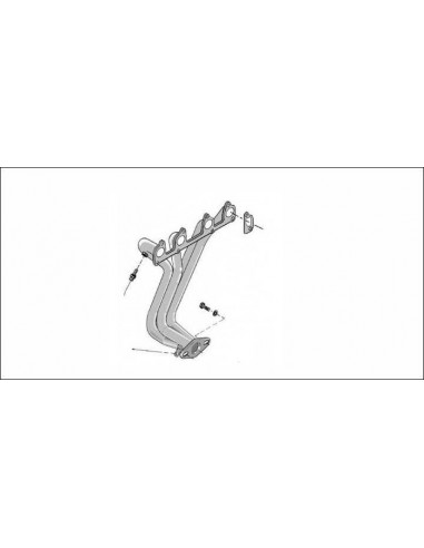 RC Racing stainless steel exhaust manifold Ford Fiesta 1.3L 8v 60cv 1996