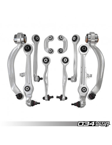 Steel reinforced upper suspension arm kit 034Motorsport For Audi A4 S4 Volkswagen Passat B5 A6 C5 1.8T 2.7