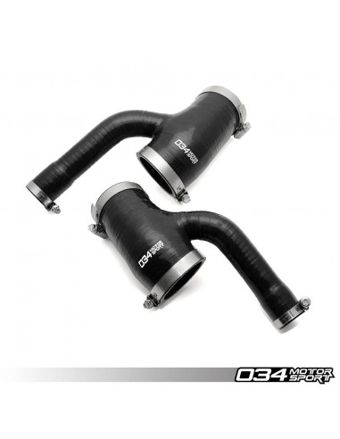 Kit of two Y-shaped silicone intake hoses 034Motorsport for Audi S4 B5 A6 C5 V6 2.7 Biturbo