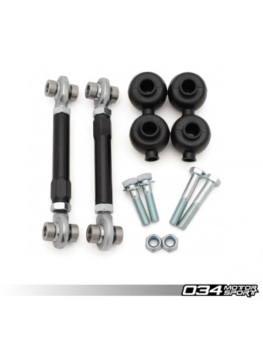 Set of adjustable front stabilizer bar links from 034Motorsport for Audi S4 RS4 / S5 RS5 B8 B8.5
