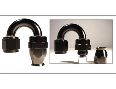 Raccord 180° DASH 4 an4 - série 200 - Noir