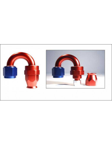 180 ° DASH connector 4 an4 - 200 series - blue and red