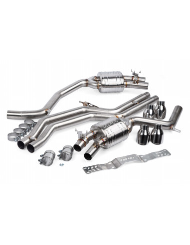 Half-Line Catback Stainless Steel With or Without Intermediate Muffler APR for Audi S6 S7 C7 V8 4.0 TFSI 450hp