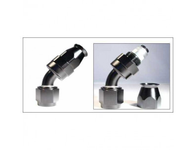 Raccord 45° DASH 4 an4 - série 200 - Noir