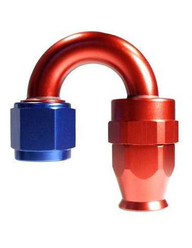 180 ° DASH coupling 6 an6 - 200 series - blue and red