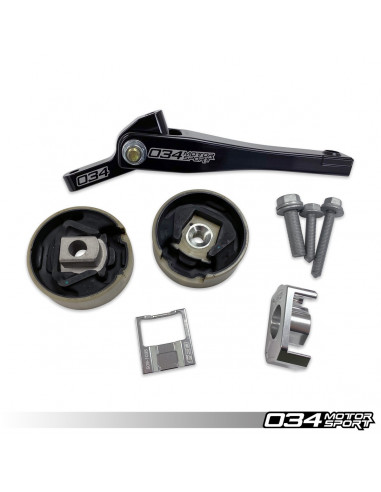 034Motorsport Kit de soporte de motor inferior reforzado para Volkswagen Golf 7 GTI R Audi A3 S3 8V MQB Chasis
