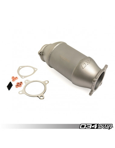 Catalizador deportivo 034Motorsport acero inoxidable para Audi A4 A5 B9 2.0 TFSI 252cv