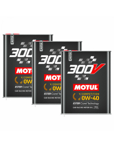 Pack Huile Motul 300V Competition 0w40 (3 x 2L)