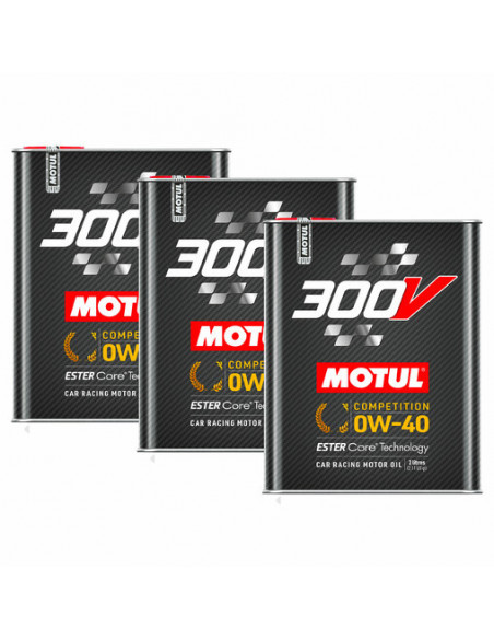 Motul 300V Chrono Synthetic Racing Oil 10W40 - Set of 10 2L 104243