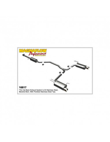 CATBACK MAGNAFLOW for HONDA ACCORD COUPE 3.5 from 2008 to 2009