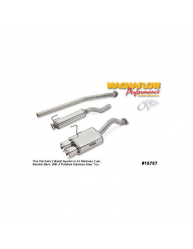 CATBACK MAGNAFLOW for HONDA CIVIC hatchback 2.0 SI from 2002 to 2005