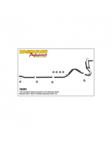 CATBACK MAGNAFLOW for JEEP WRANGLER J/K 3.8 from 2007 to 2011