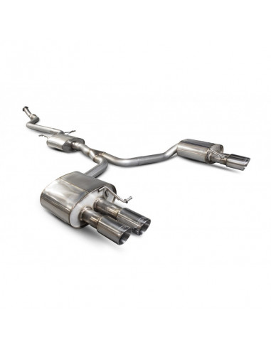 Half-line With or Without Scorpion Intermediate Silencer for AUDI A5 B8 B8.5 2.0 TFSI 211cv