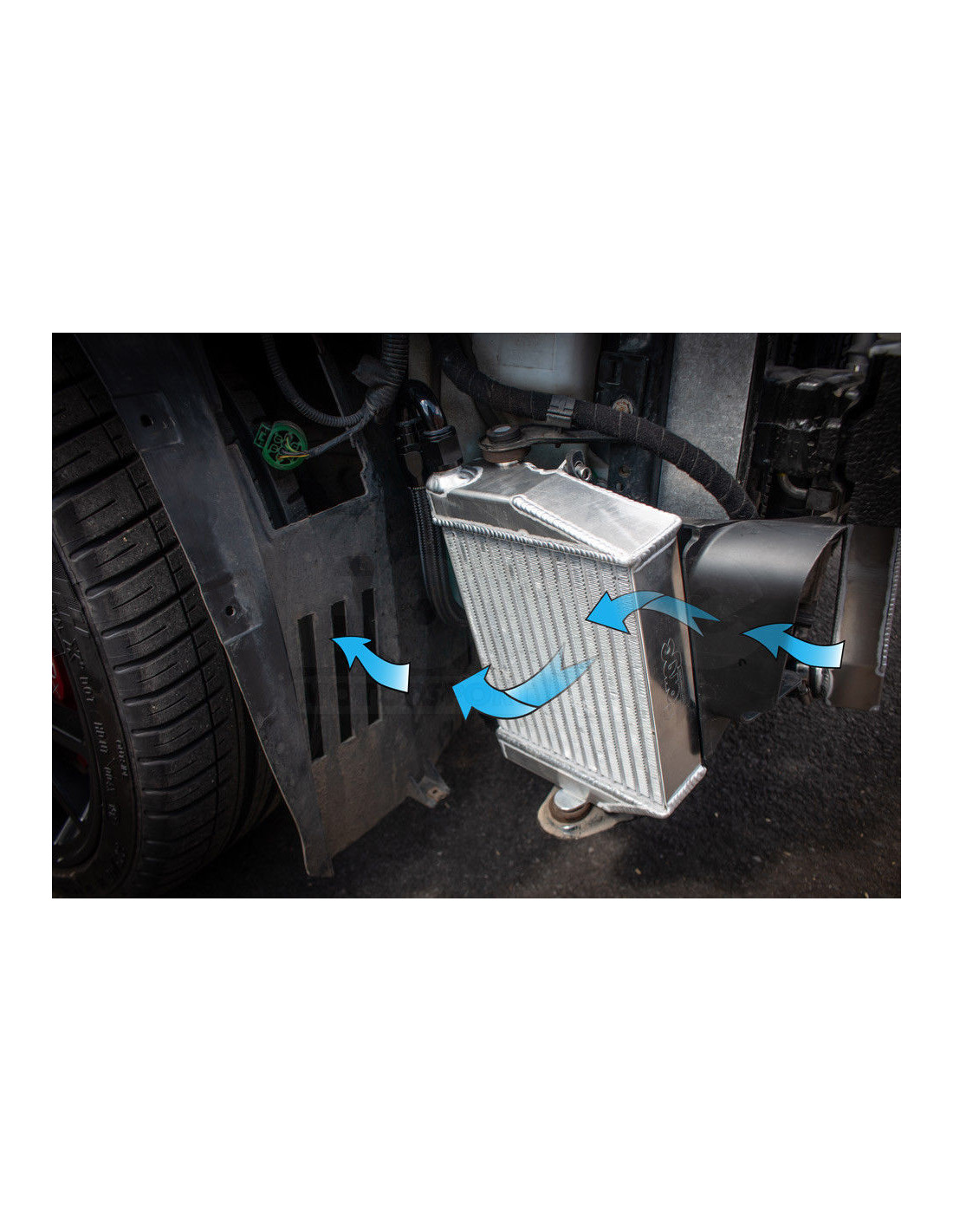 Kit plaque adaptateur filtre à huile & tuyaux radiateur d'huile (caoutchouc  tressé inox) - V/A MotorSport