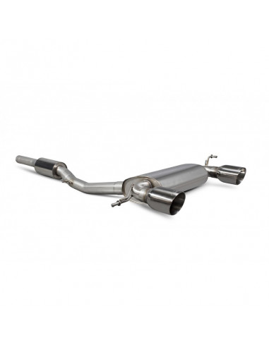 Half-Line with Scorpion intermediate silencer for Audi TT 8N 1.8T 20VT 180hp and 225hp