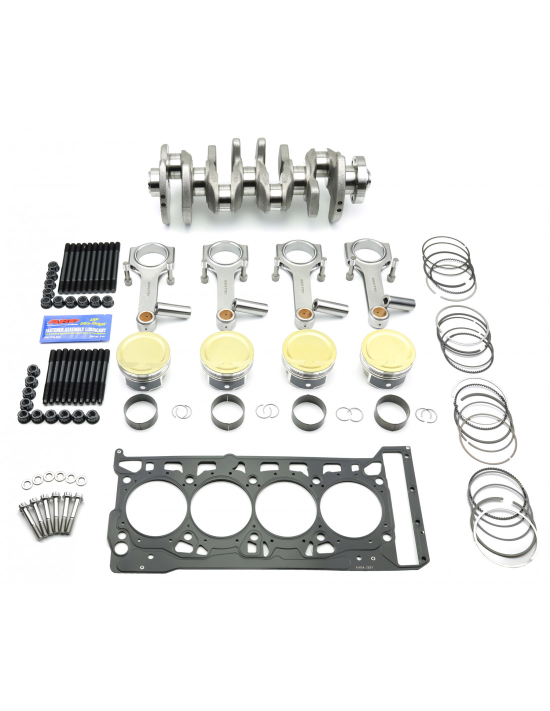 Kit Ultimate STROKER HIGH BOOST connecting rods forged pistons ARP hardware  ACL bearing 1000hp for 1.8