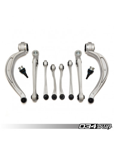 Pack bras de suspensions avant renforcés 034Motorsport pour Audi S4 S5 Q5 SQ5 RS5 B8 8.5 S6 S7 RS7 C7 7.5