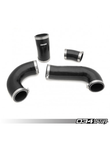 Kit of 4 exchanger hoses reinforced with silicone 034Motorsport for Audi A3 S3 8V / TT TTS 8S / Golf 7 R GTI 2.0 TSI