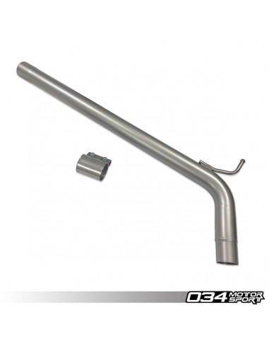 RES-X and X-PIPE 034Motorsport exhaust resonator suppression tube for Volkswagen Golf 7.5 R 2.0 TSI 310cv