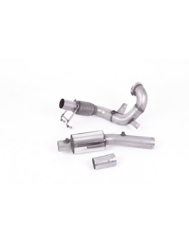 Downpipe decatalyzer with without original mounting silencer or Milltek Audi A1 40 2.0 TFSI 200cv With DPF from 2019