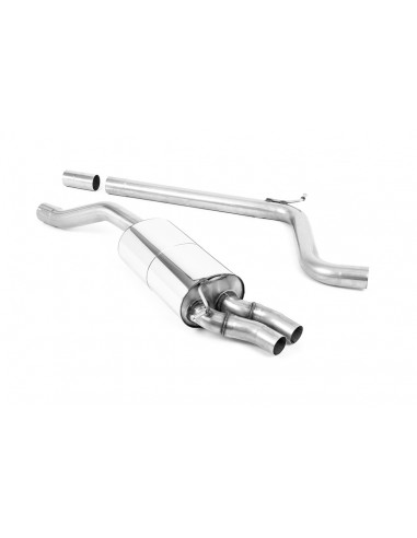 Milltek stainless steel exhaust line approved without primary silencer after DPF for Audi A1 40 2.0 TFSI 200cv
