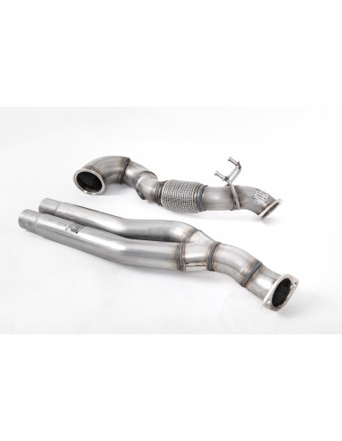 Milltek 76.20mm stainless steel downpipe turbo downpipe replacement V2 catalyst or sport catalyst AUDI RS3 8V 2.5 TFSI Sportback