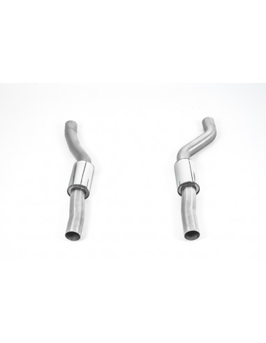 Milltek stainless steel left and right primary silencers 80mm for Audi RS6 RS7 C8 4.0 V8 TFSI Bi-Turbo with DPF particulate filt