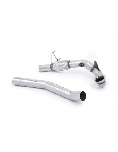 Milltek stainless steel downpipe turbo downpipe 76.20mm with replacement catalyst HJS catalyst CE approved Hi-Flow Audi S1 2.0 T