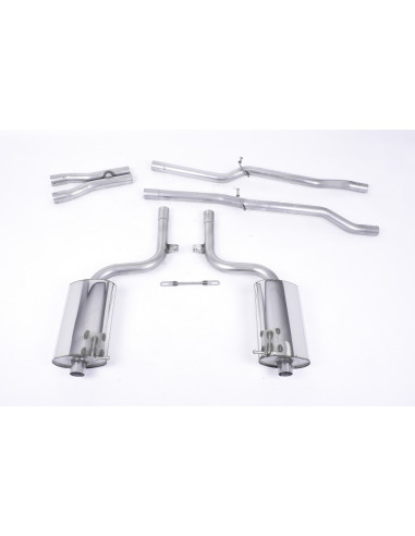 Milltek exhaust line after original catalyst with or without intermediate silencer S4 B6 4.2 V8 sedan saloon cabriolet
