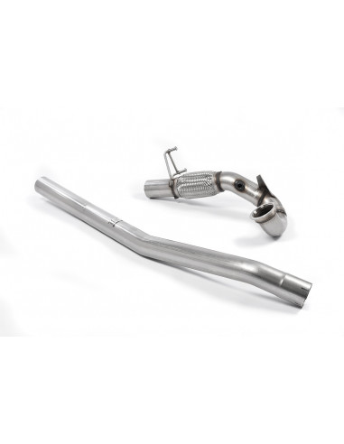Milltek stainless steel turbo downpipe with decatalyst or Cata Sport Hi-Flow, HJS or RACE 200 Golf 7.5 R 2.0 TSI 310hp estates v