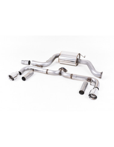 Milltek exhaust line after original catalyst with or without intermediate silencer Volkswagen Beetle 2.0 TSI Chassis A5