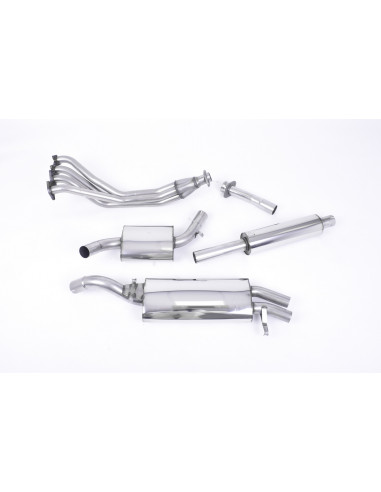 Complete line Milltek stainless steel exhaust with collector and with intermediate silencer Volkswagen GOLF 2 GTI 1.8 16V 139