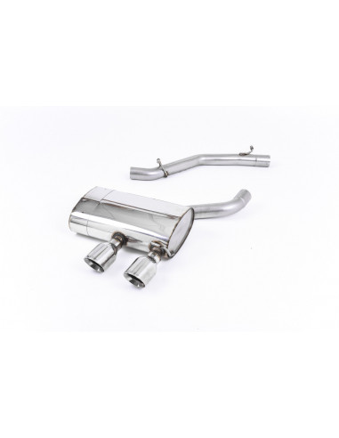 Milltek stainless steel exhaust line after original catalyst with or without intermediate silencer Golf 5 R32 V6 3.2 V6 250hp