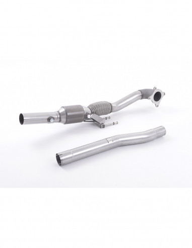 Downpipe Turbo Downpipe en acero inoxidable Milltek con reemplazo de catalizador o catalizador Hi-Flow HJS, Race Golf 6 R 2.0 TS