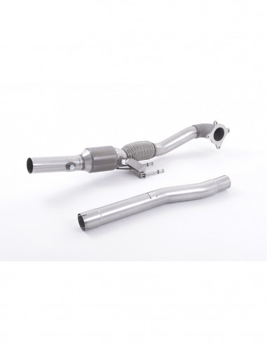 Downpipe Turbo Downpipe in Milltek stainless steel with catalyst replacement or Hi-Flow HJS catalyst, Race Golf 6 R 2.0 TSI